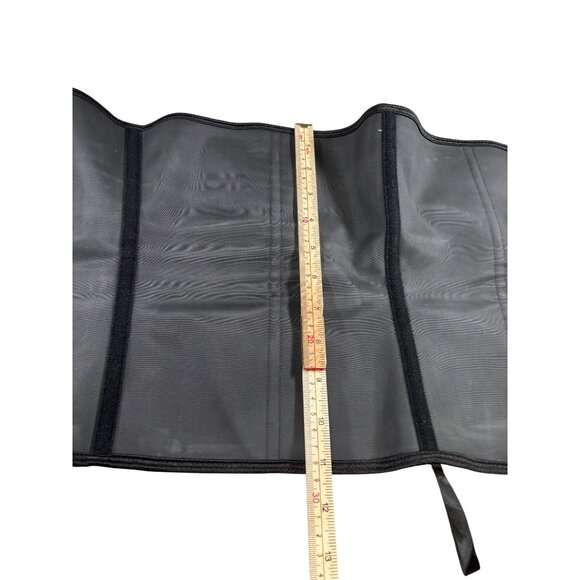 Black Waist Trainer Corset Belt For Women With Adjustable Hooks - Picture 5 of 5